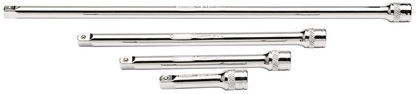 Draper 4PC 1/4 EXT BAR SET-PCKD 16765 Extension Bar Set, 1/4" Sq. Dr., Polished Chrome (4 Piece)