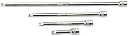 Draper 4PC1/4WOBBLE EXT BAR SET-PCKD 16766 Wobble Extension Bar Set, 1/4" Sq. Dr., Satin Chrome (4 Piece)