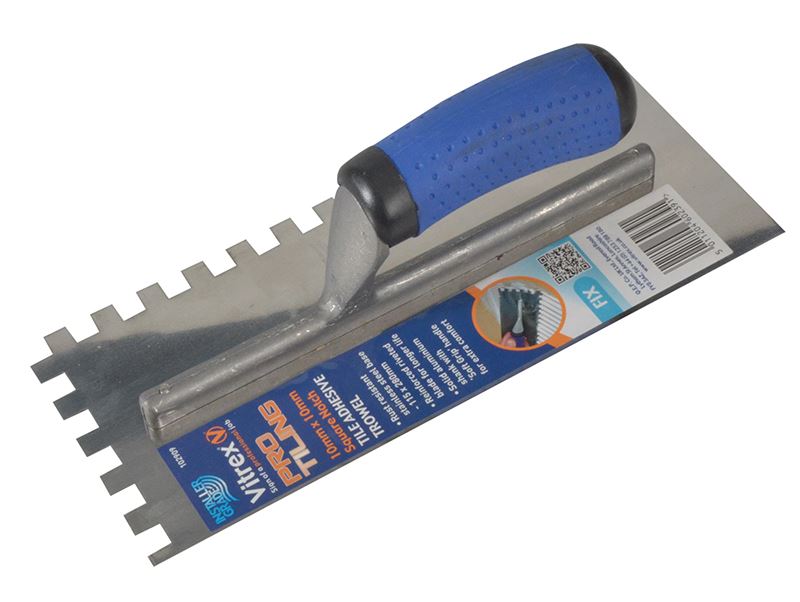 Vitrex 102909 Professional Notched Adhesive Trowel 10mm Stainless Steel 11 x 4.1/2in