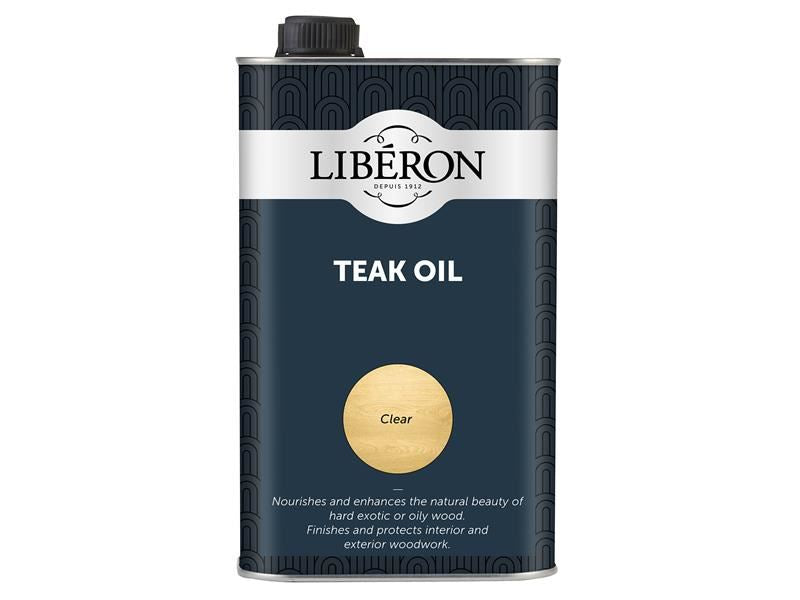 Liberon 014634 Teak Oil with UV Filters 1 litre