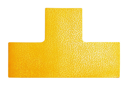 Durable Heavy Duty Adhesive Floor Marking T Shape Corner | 10 Pack | Yellow