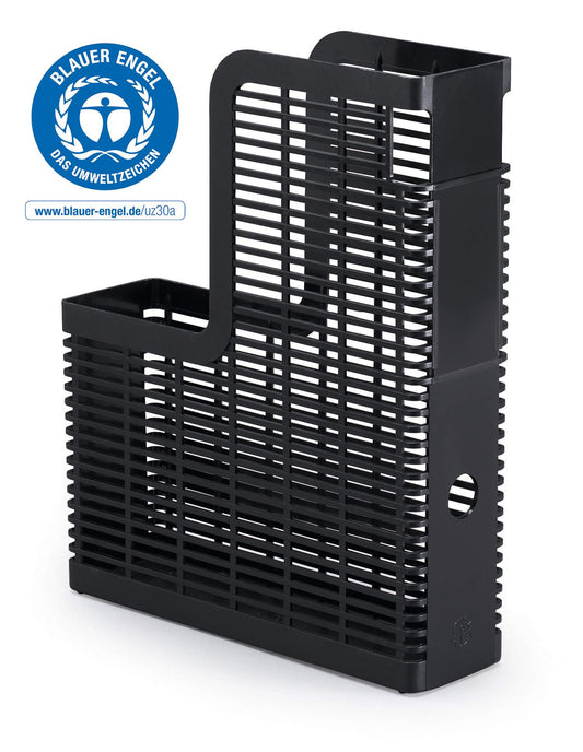 Durable OPTIMO Recycled Plastic Magazine Rack Desk File Organiser | A4 Grey