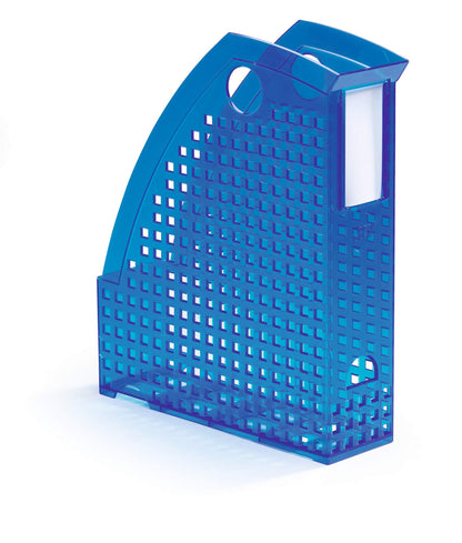 Durable TREND Magazine Rack Document Desk File Organiser | A4 Clear Blue