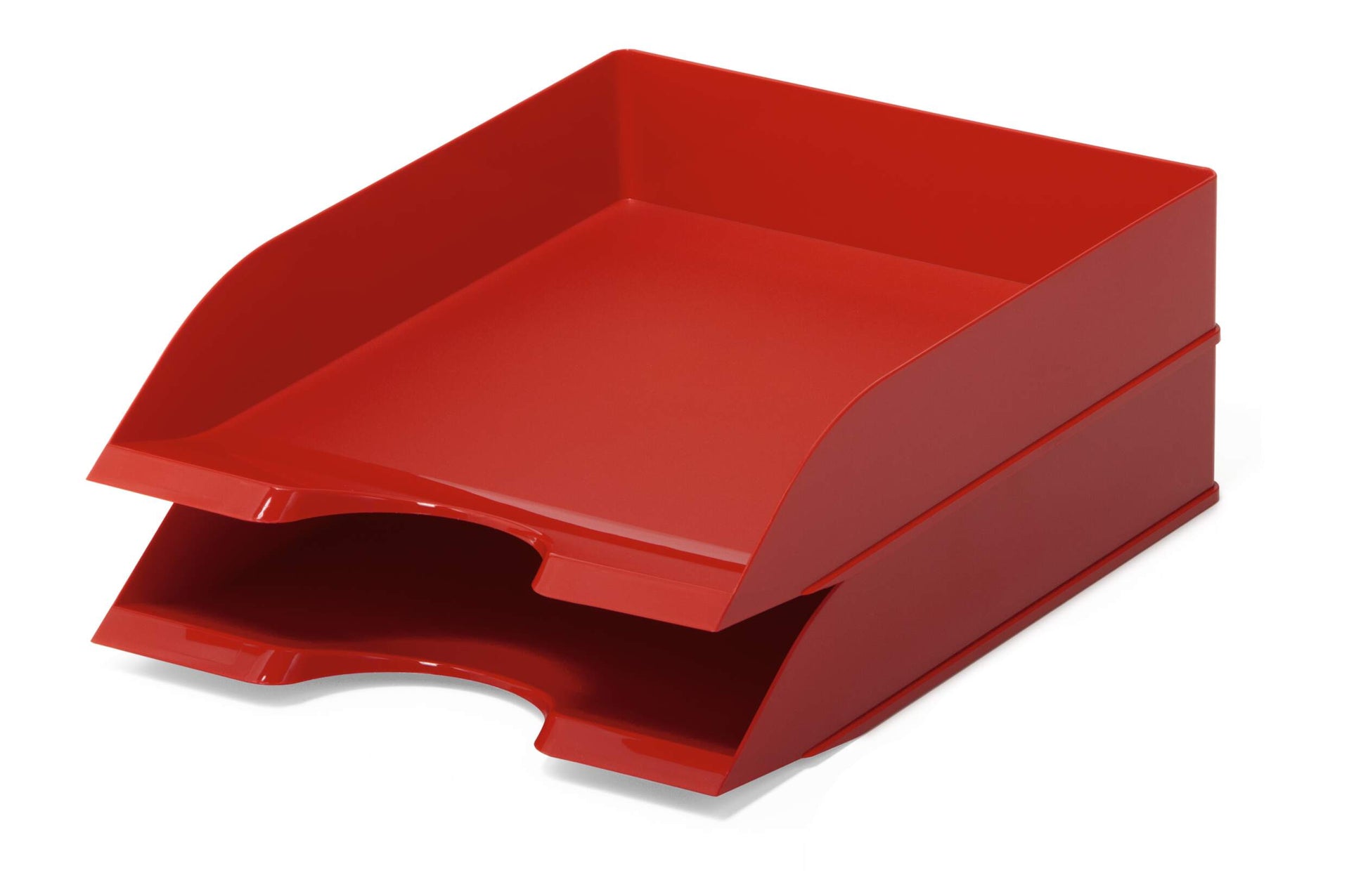 Durable Stackable Letter Tray Document Organiser Paper File | A4+ Red