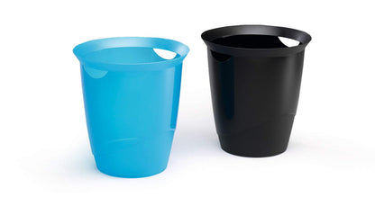 Durable TREND Plastic Recycling Waste Bin | 16 Litre | Light Blue