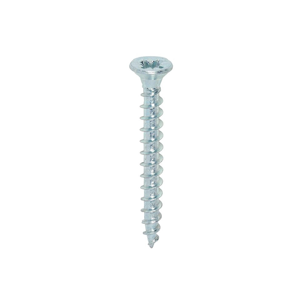 TIMCO Solo Woodscrew PZ2 CSK Zinc 3.5 x 30 Silver Pack 200