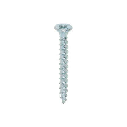 TIMCO Solo Woodscrew PZ2 CSK Zinc 3.5 x 30 Silver Pack 200