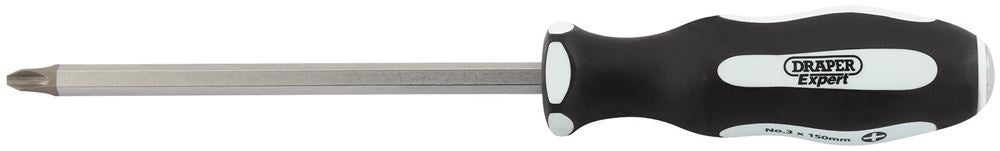 Draper NO.3X150MM POUNDTHRU CROSS S/D 35225 Pound Thru' Cross Slot Soft Grip Screwdrivers
