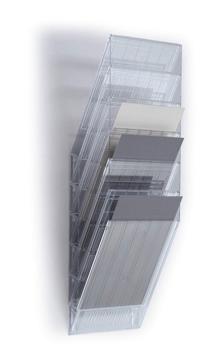 Durable FLEXIBOXX 6 Wall Mounted Literature Holder | A4 Portrait | Clear