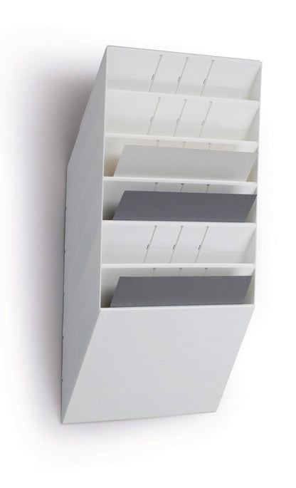 Durable FLEXIBOXX 6 Wall Mounted Literature Holder | A4 Landscape | White