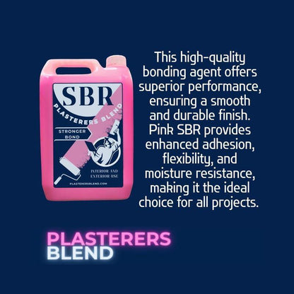 Timco Plasterers Blend SBR Primer Pink 5 Litre Bonding Agent Primer and Sealer for Plastering Rendering Screeding Concrete and Masonry Surfaces