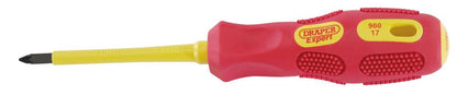 Draper NO.1X80MM PZ TYPE-INS. (PKD) 69228 69228 VDE Approved Fully Insulated PZ TYPE Screwdrivers (Display Packed)