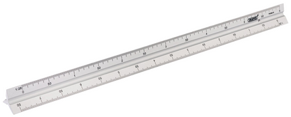 Draper ALU. TRIANGLE RULE 300MM 17686 Aluminium Triangle Scale Rule (300mm)