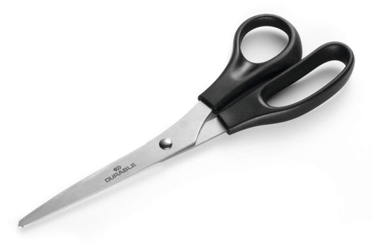 Durable Stainless Steel Multi Purpose Ergonomic Office Paper Scissors | 8" Black