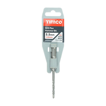 TIMCO SDS Plus Hammer Bit 5.5 x 110 Pack 1