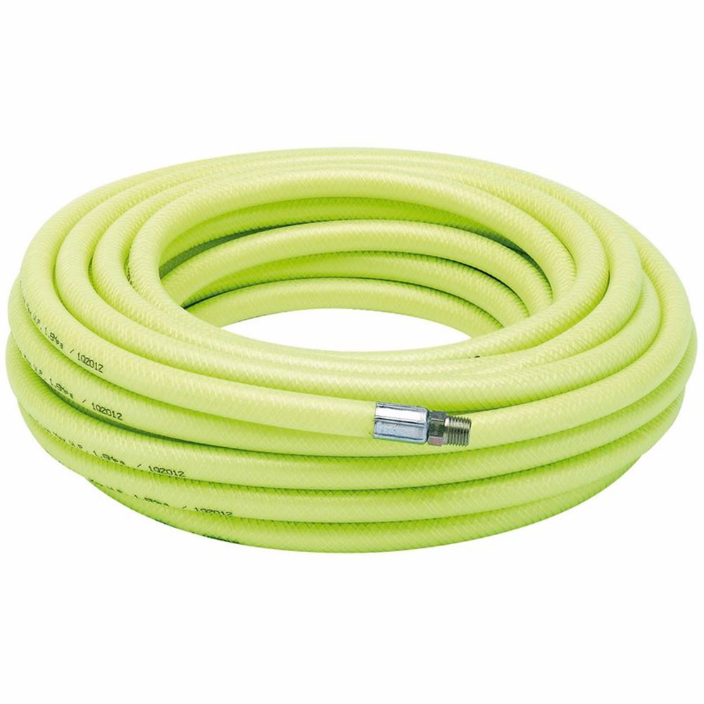 23190 Draper High-Vis Air Line Hose, 15.2m, 8mm Bore, 1/4 BSP 4319HV Air Hoses Professional Trade DIY Workshop Garage Use