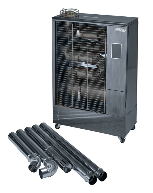 Draper INFRA-RED DSH 400 INC FLUE KIT 18037 230V Far Infrared Diesel Heater with Flue Kit, 40,000 BTU/11.6kW