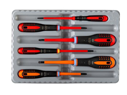 Bahco BE-9884S Mixed Insulated ERGO™ Screwdriver Set, 6 Piece