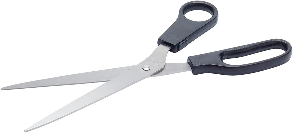 Fit For The Job 10 Inch Stainless Steel General Purpose Scissors with Plastic Handle for Decorating, Wallpaper and Everyday Cutting