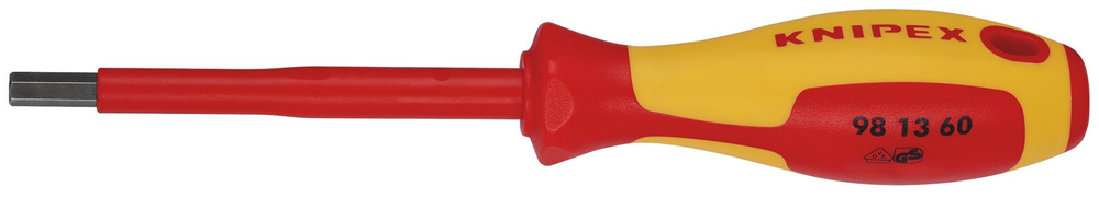 Draper 6MM HEX SCREWDRIVER 18779 18779 VDE Insulated Hexagon Screwdrivers