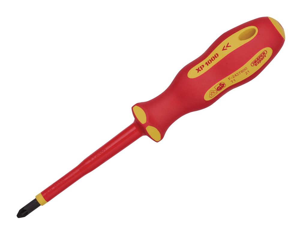 DRAPER 64484 - Ergo Plus® VDE No.2 x 100mm PZ Slot Screwdriver