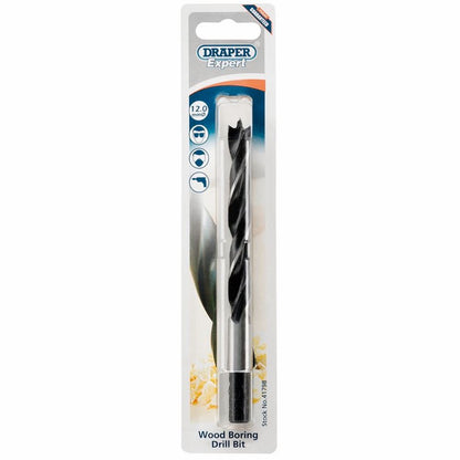 Draper 12.0MM WOOD BORING BIT 41798 Metric Wood Drill Bits