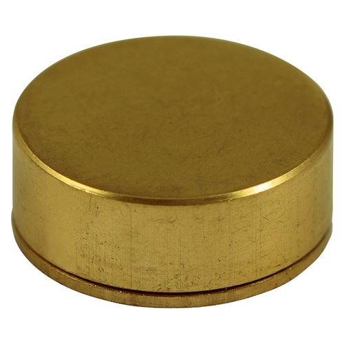 TIMCO Brass Screw Cap - Pol Brass 12mm Pack 4