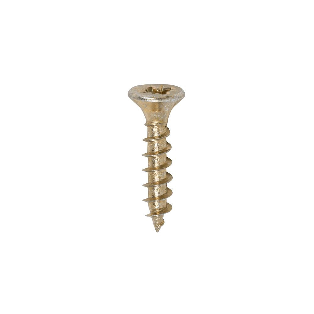 TIMCO Solo Woodscrew PZ2 CSK ZYP 4.0 x 20 Gold Pack 200