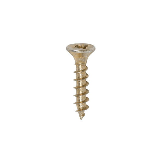 TIMCO Solo Woodscrew PZ2 CSK ZYP 4.0 x 20 Gold Pack 200