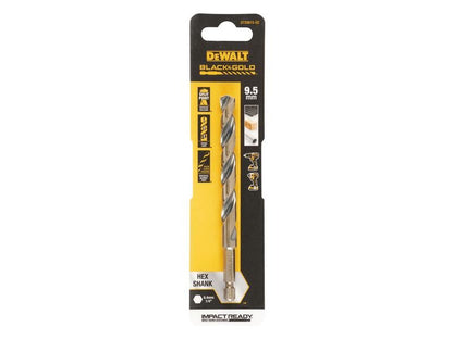 DeWalt BLACK&GOLD Hex HSS-G Drill Bit 9.5mm