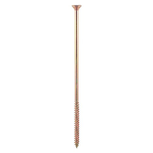 TIMCO Velocity Screw PZ3 CSK ZYP 6.0 x 150 Gold Pack 100