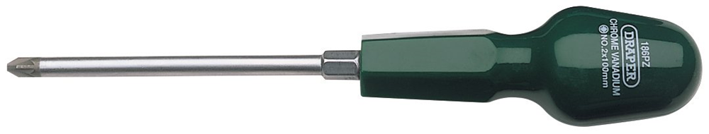 Draper NO2X100MMPZ-TYPE S/DRIVER BULK 19508 Cabinet Pattern PZ TYPE Screwdrivers (sold loose)