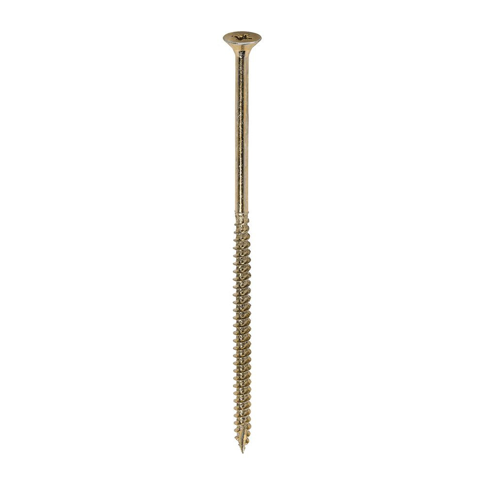 TIMCO Classic Screw PZ2 CSK ZYP 5.0 x 120 Gold Pack 100