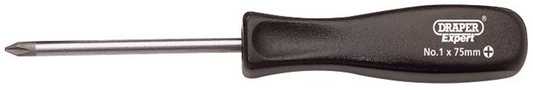 Draper NO.1X75MM C/SLOT S/DRIVER-PKD 19532 Mechanic's Pattern Cross Slot Screwdrivers
