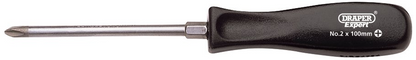 Draper NO.2X100MM C/SLOT S/DRIVER-PKD 19533 Mechanic's Pattern Cross Slot Screwdrivers