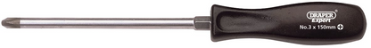 Draper NO.3X150MM C/SLOT S/DRIVER-PKD 19534 Mechanic's Pattern Cross Slot Screwdrivers