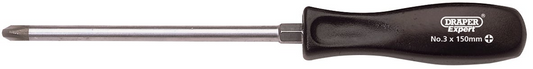 Draper NO.3X150MM C/SLOT S/DRIVER-PKD 19534 Mechanic's Pattern Cross Slot Screwdrivers