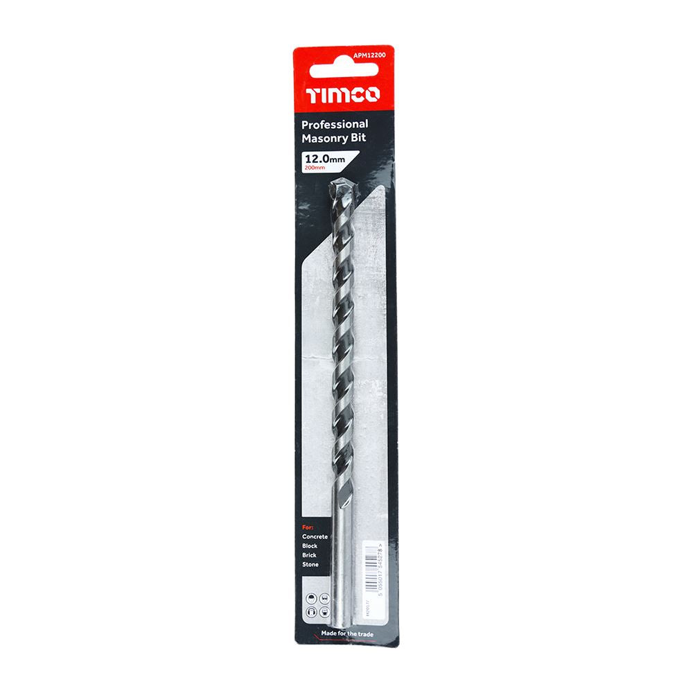 TIMCO Professional Masonry Bit 12.0 x 200 Pack 1