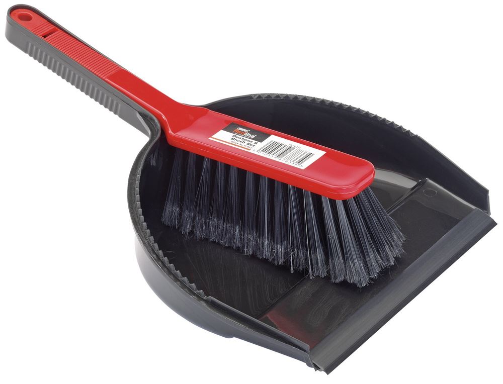 Draper DUST PAN & BRUSH SET 67833 Draper Redline Dustpan and Brush Set