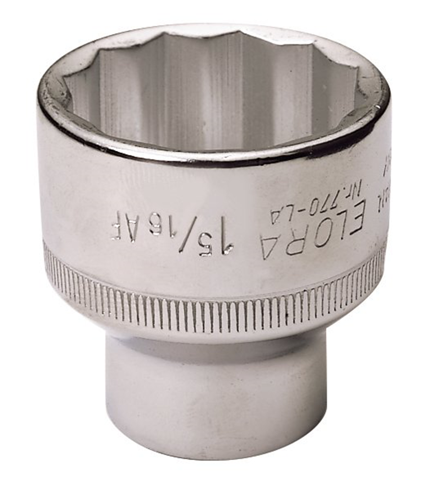 Draper 1.5/16AF ROVER HUB NUT SOCKET 19989 1/2" Sq. Dr. Draper Expert HI-TORQÂ® AF Sockets (display packed)