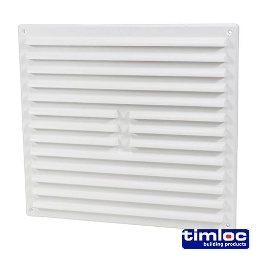 TIMCO Louvre Grille Vent White 242 x 242 White Pack 1