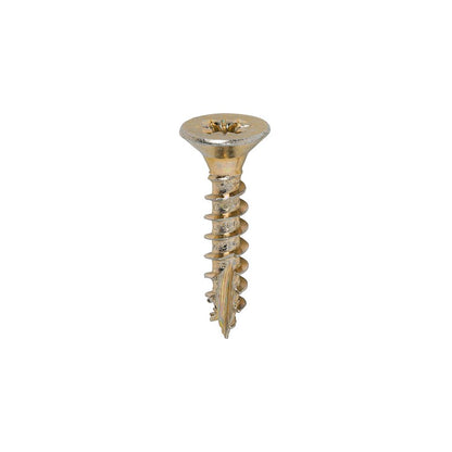 TIMCO Classic Screw PZ2 CSK ZYP 5.0 x 25 Gold Pack 200