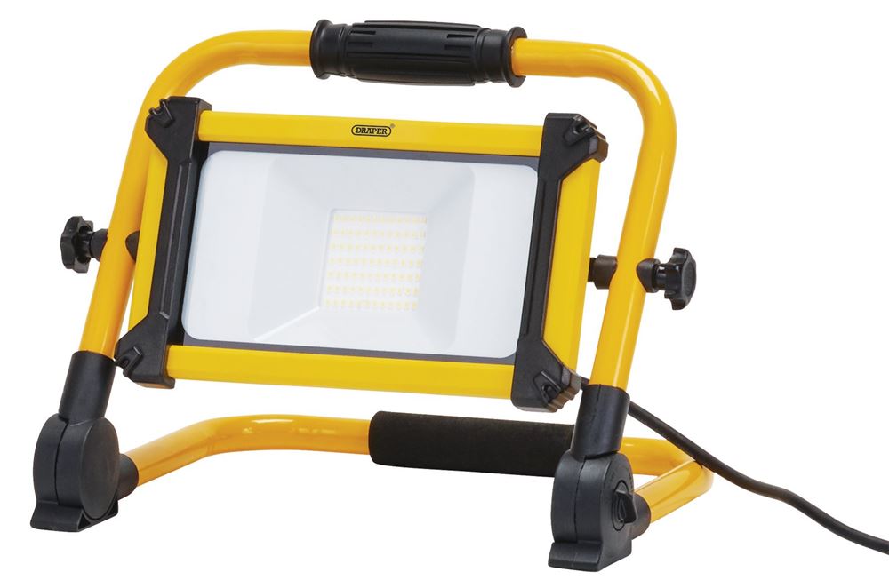 Draper 50W 5500LM FOLDING SITELIGHT 03181 SMD LED Folding Site Light, 50W, 5500 Lumens