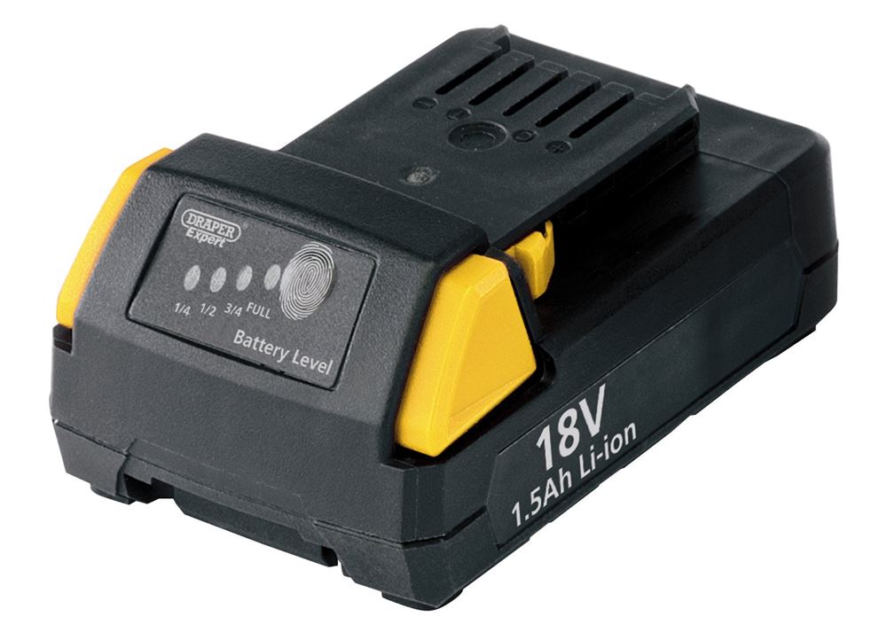 83686 Draper 18V Li-ion Battery Pack, 1.5Ah CB18LI15 Professional Trade DIY Workshop Garage Use