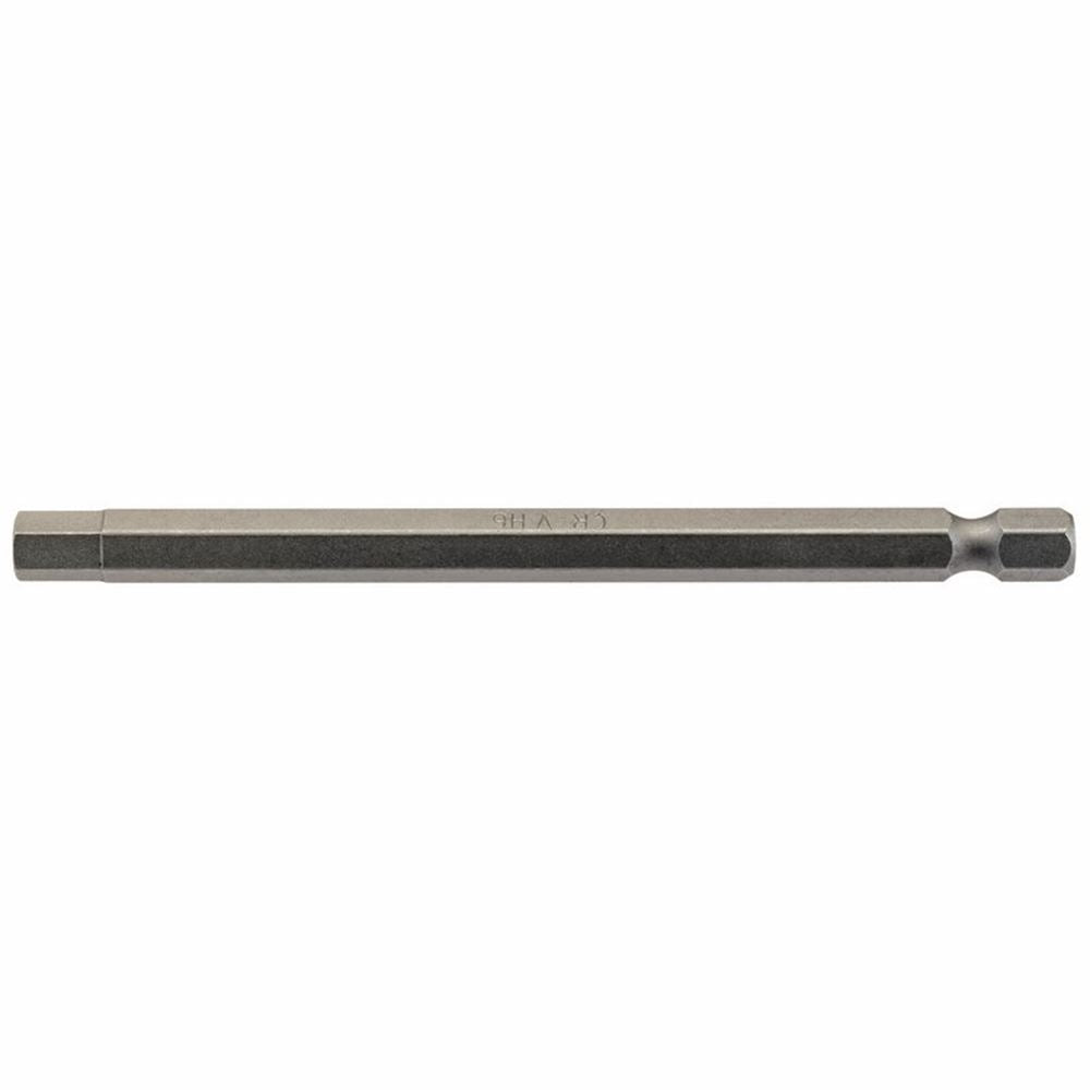 Draper 100MM 6.0MM HEX S/D.BIT 64375 1/4" hex. Hexagonal E Shank Insert Bits