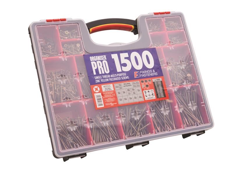 ForgeFix Multi-Purpose Screw Organiser Set, 1500 Piece