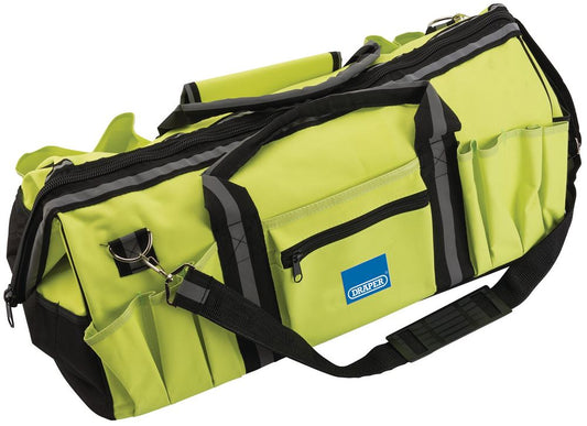 31085 Draper Hi-Vis Tool Bag, 600mm HVTB Tool Bags Professional Trade DIY Workshop Garage Use