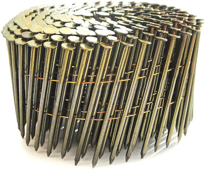 Tacwise 1074 Type 2.5 64 mm Coil Nails Bright Flat Top 16° Pack of 9000 for Nail Staple Guns Trade Fixing