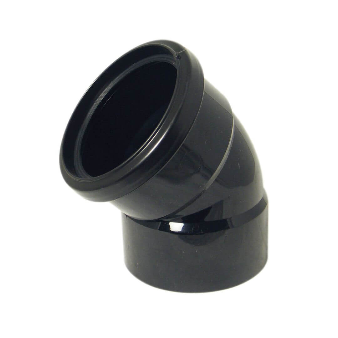 FLOPLAST RING-SEAL O/SET BND TOP 135D;4" SOIL/110MMBK