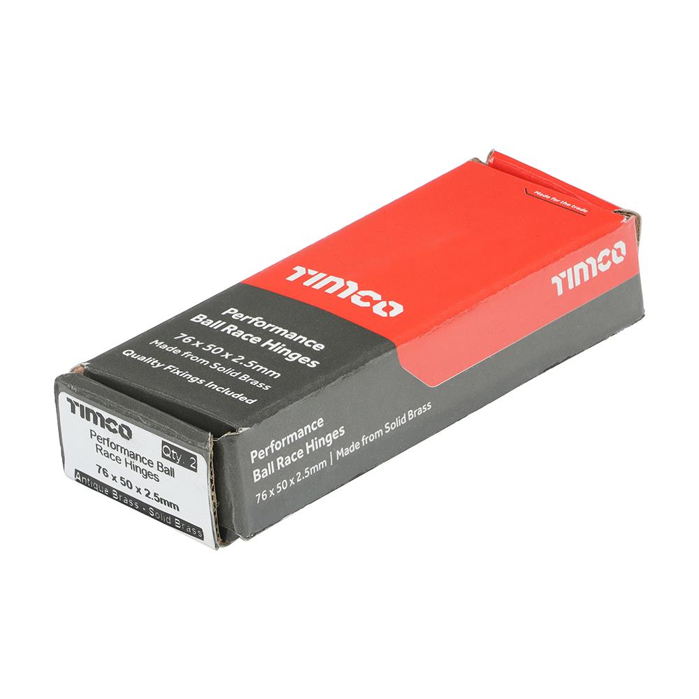 TIMCO Perform Ball Race Hinge AB 76 x 50 Pack 2